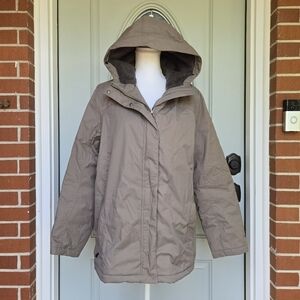 L.L. Bean Tan Fleece Lined Jacket